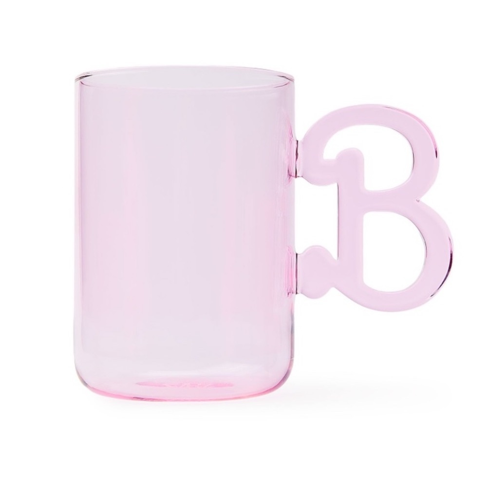 ZARA x BARBIE The Movie Glass ‘B’ Handle Mug